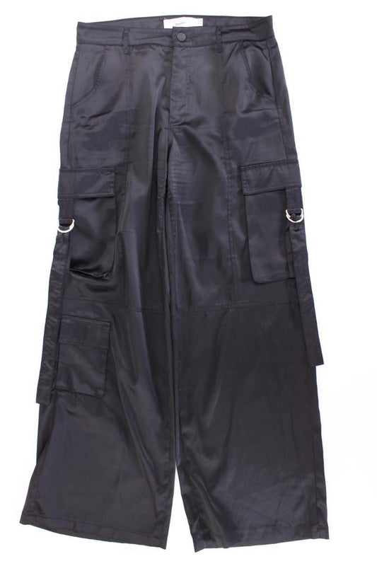 Bershka Cargohose Gr. 40 schwarz aus Polyester