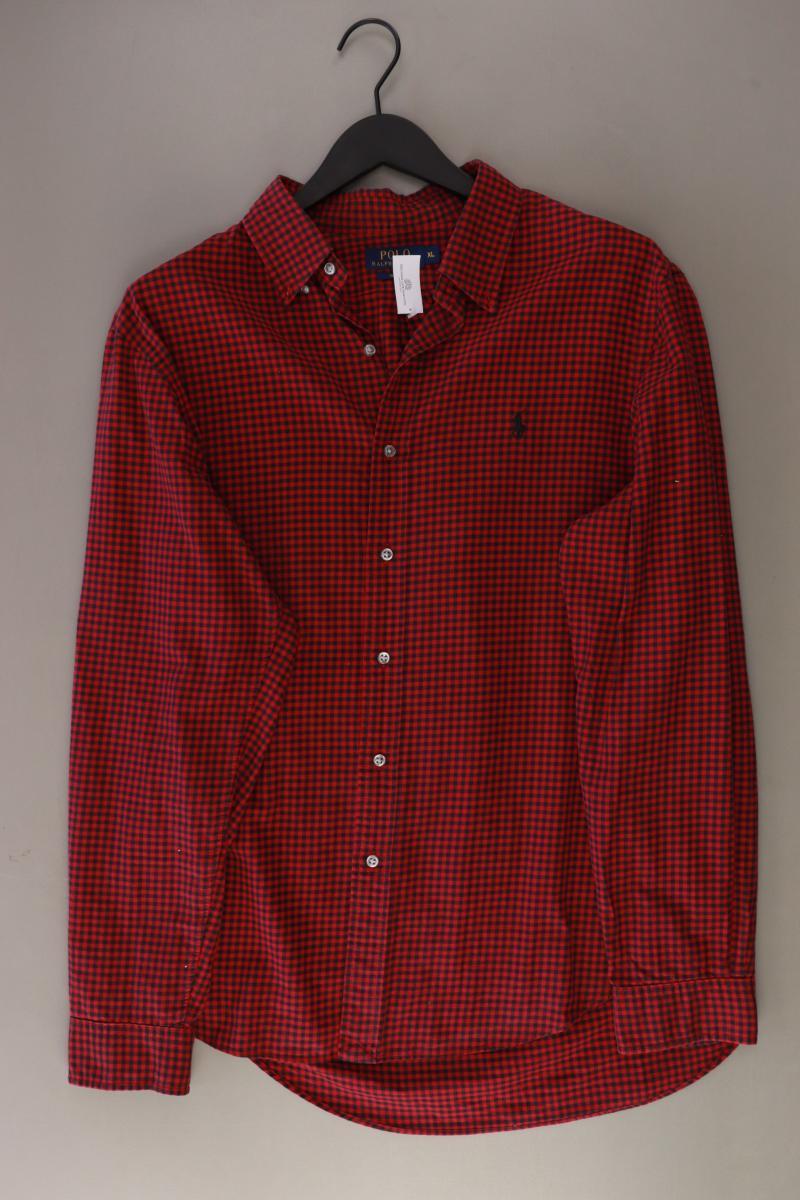 Polo by Ralph Lauren Karohemd für Herren Gr. XL kariert Langarm rot