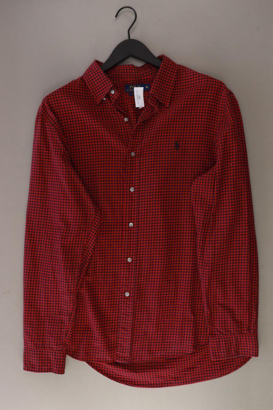 Polo by Ralph Lauren Karohemd für Herren Gr. XL kariert Langarm rot