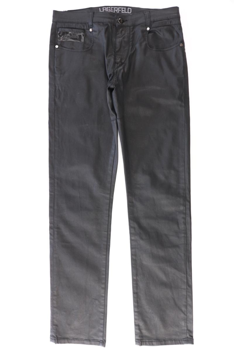 Lagerfeld Five-Pocket-Hose für Herren Gr. W31/L34 schwarz aus Baumwolle
