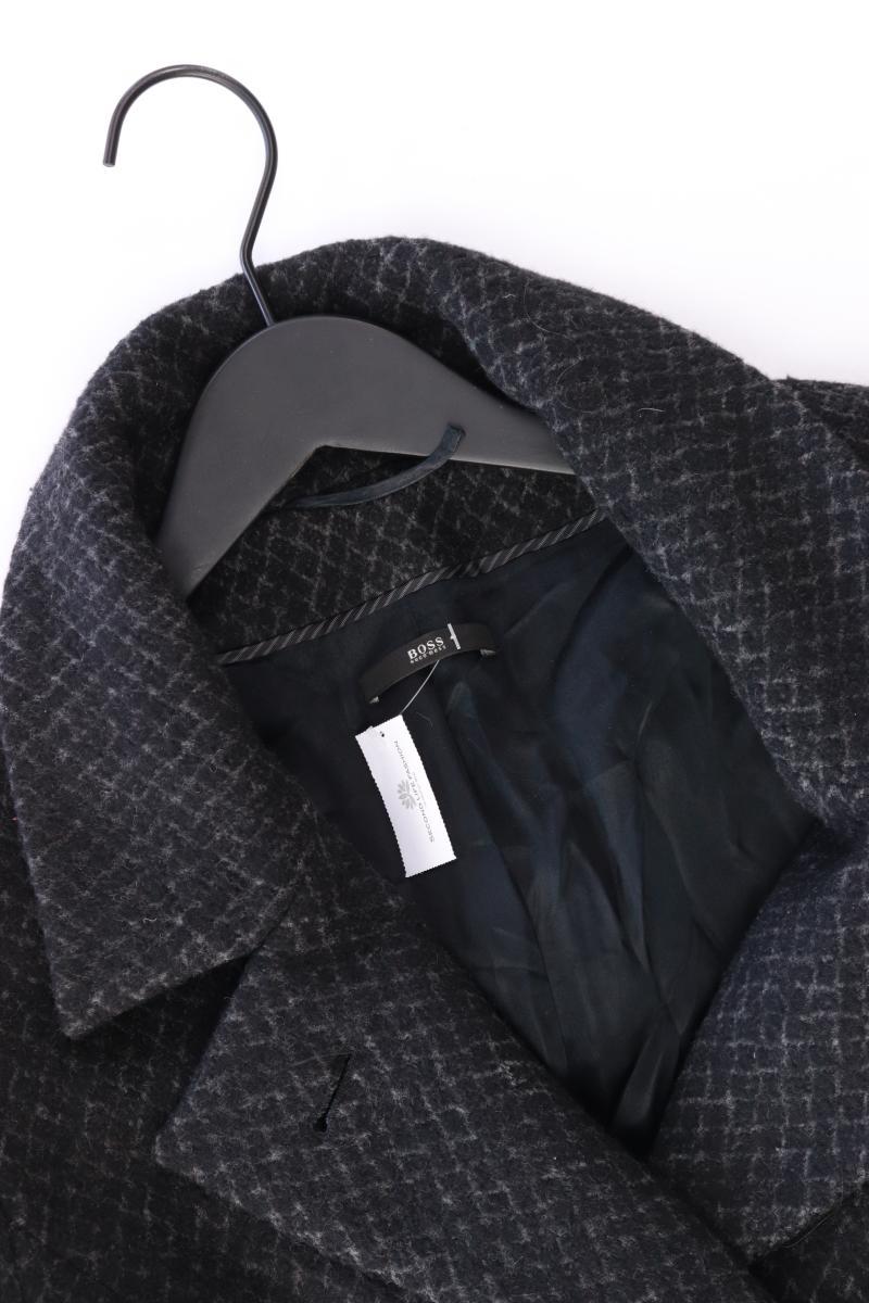 BOSS by Hugo Boss Wollmantel Gr. 44 schwarz aus Schurwolle