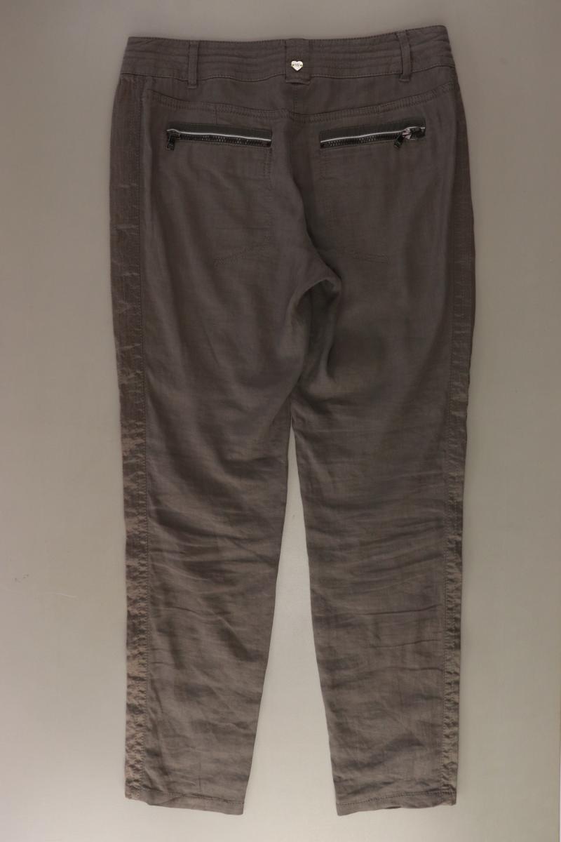 Marc Cain Stoffhose Gr. 38 grau aus Leinen