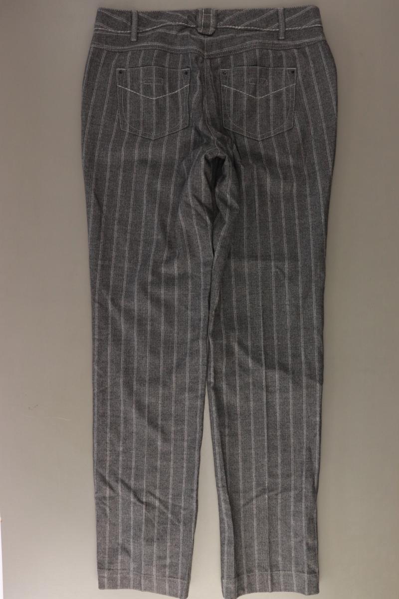 Marc Cain Wollhose Gr. 42 gestreift grau aus Schurwolle