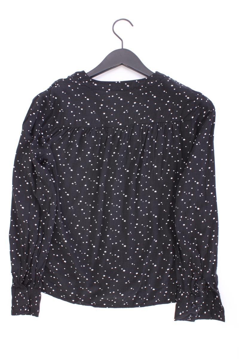 Only Bluse mit Sternenmuster Gr. 36 Langarm schwarz aus Viskose