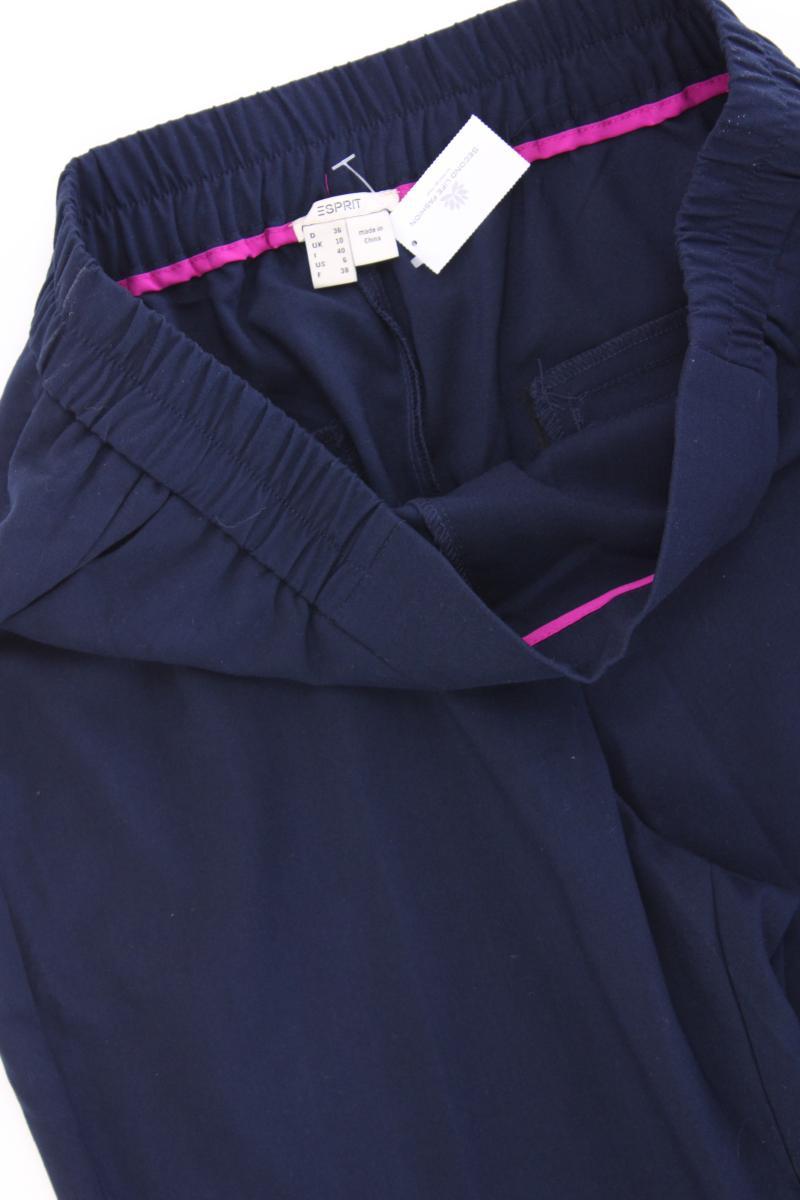 Esprit Stoffhose Gr. 36 blau