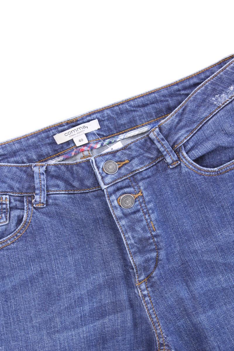 comma, Straight Jeans Gr. 40 blau