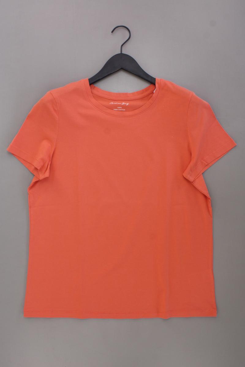 Christian Berg T-Shirt Gr. 42 neuwertig Kurzarm orange aus Baumwolle