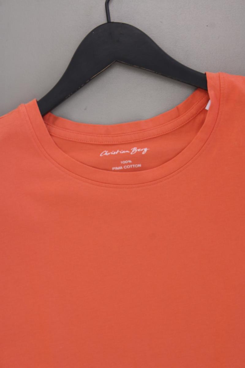 Christian Berg T-Shirt Gr. 42 neuwertig Kurzarm orange aus Baumwolle