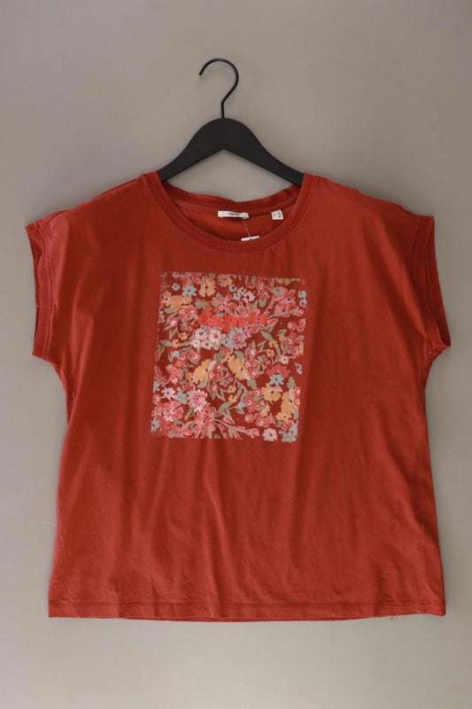 Esprit Printshirt Gr. XL Kurzarm braun aus Baumwolle