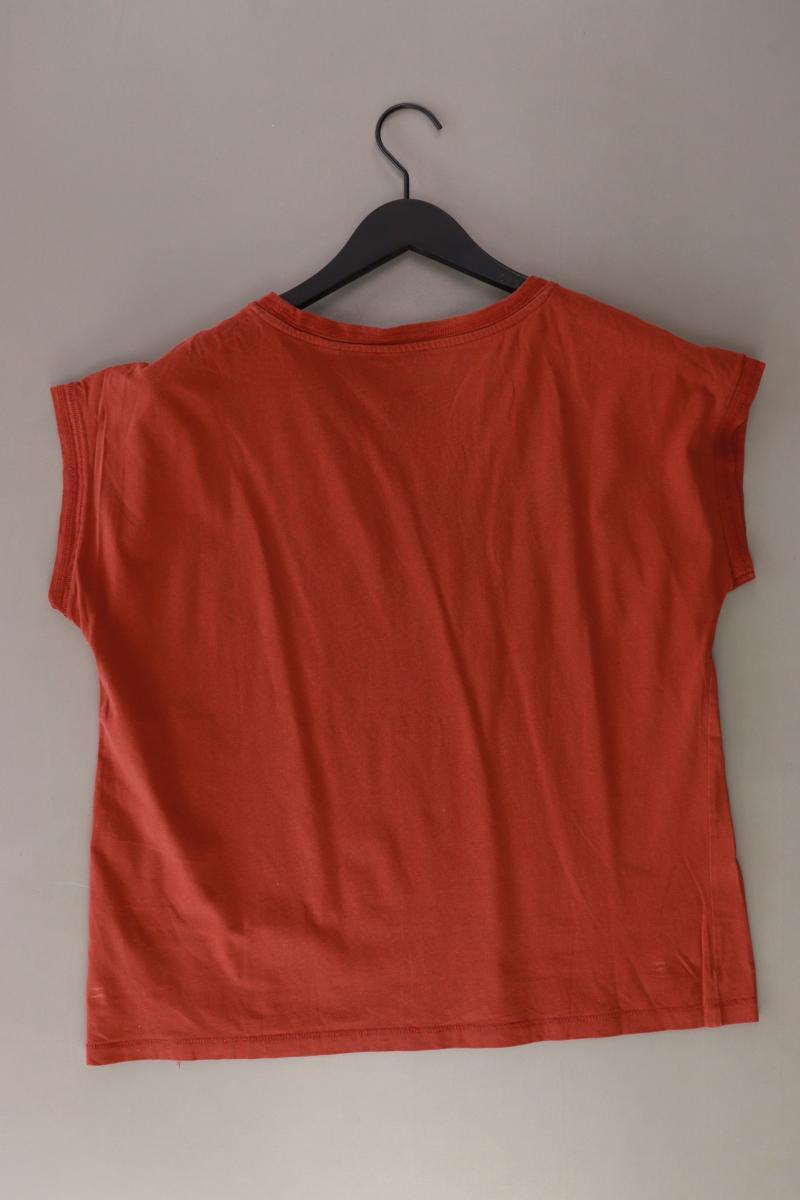 Esprit Printshirt Gr. XL Kurzarm braun aus Baumwolle