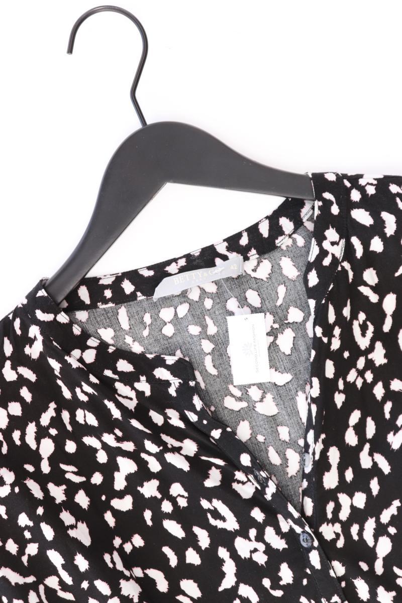 Betty & Co. Langarmbluse Gr. 42 mit Tierdruck schwarz aus Viskose