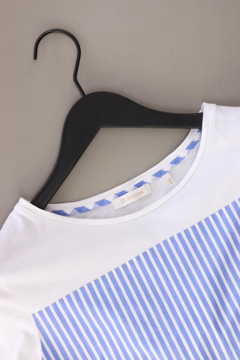 Rich&Royal Ringelshirt Gr. S gestreift Kurzarm weiß aus Baumwolle