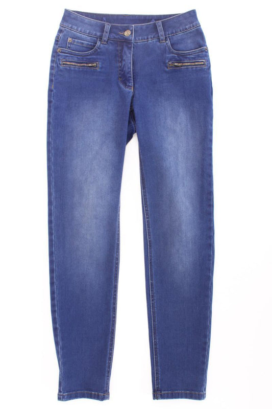 Madeleine Skinny Jeans Gr. Kurzgröße 18 neuwertig blau aus Baumwolle