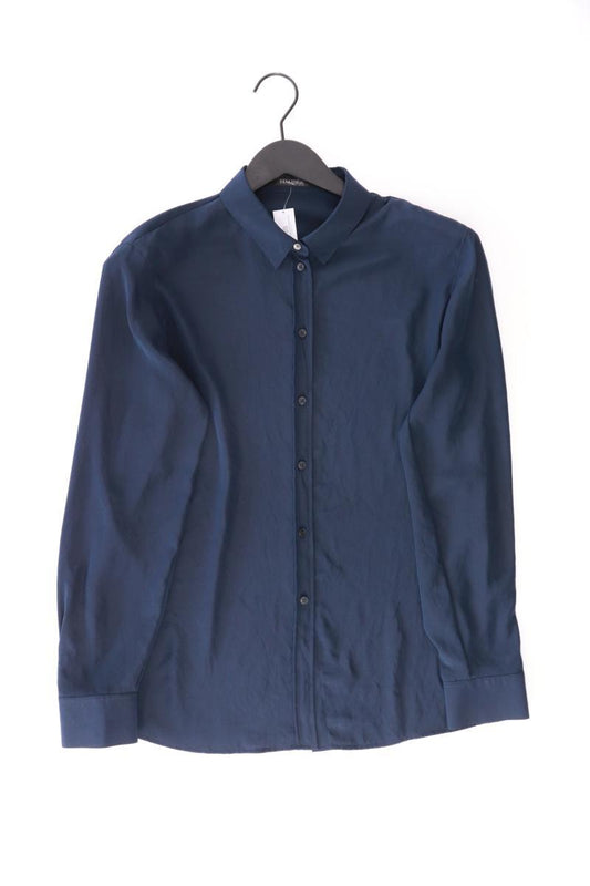 Hauber Langarmbluse Gr. 38 blau aus Polyester