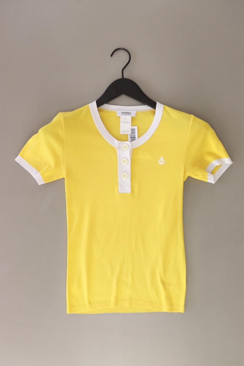 Sonia Rykiel T-Shirt Gr. 36 Kurzarm gelb aus Baumwolle