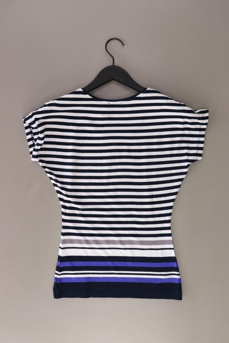 Escada Ringelshirt Gr. XS gestreift Kurzarm blau aus Viskose
