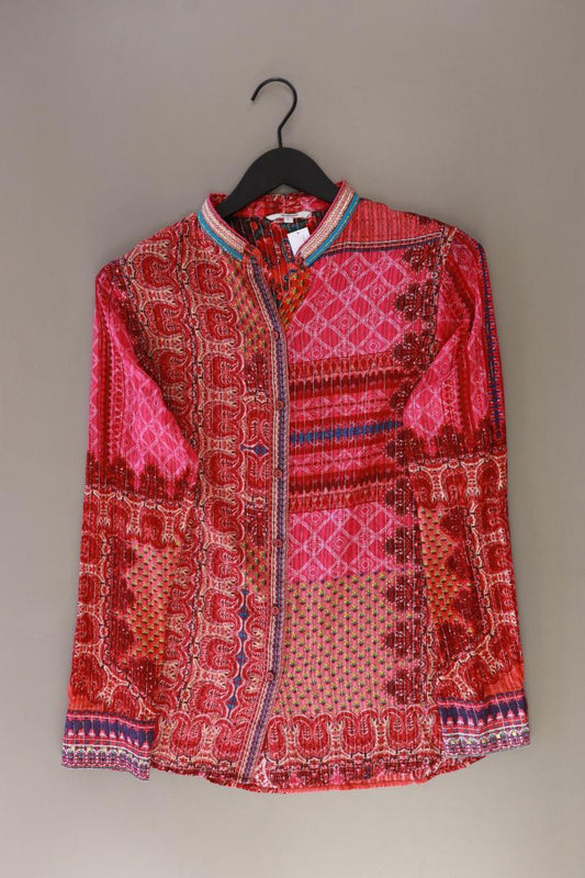 Desigual Langarmbluse Gr. L mit Paisleymuster pink aus Baumwolle