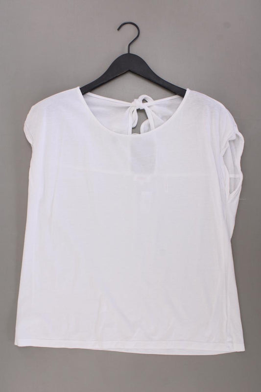 s.Oliver T-Shirt Gr. 40 Kurzarm weiß aus Baumwolle