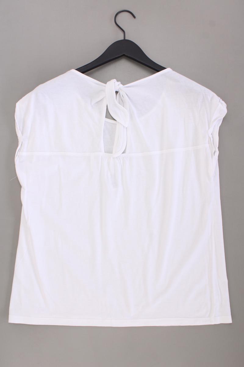 s.Oliver T-Shirt Gr. 40 Kurzarm weiß aus Baumwolle