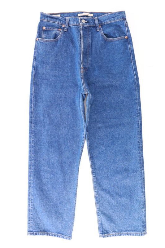 Levi's Straight Jeans Gr. W31 Modell Ribcage Straight Angle blau aus Baumwolle