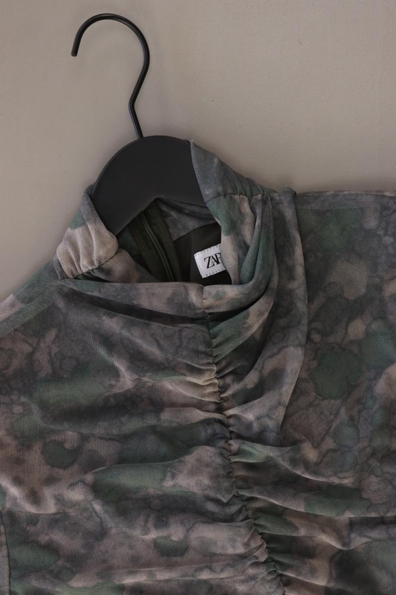 Zara Schlauchkleid Gr. XXL Langarm grün aus Polyester