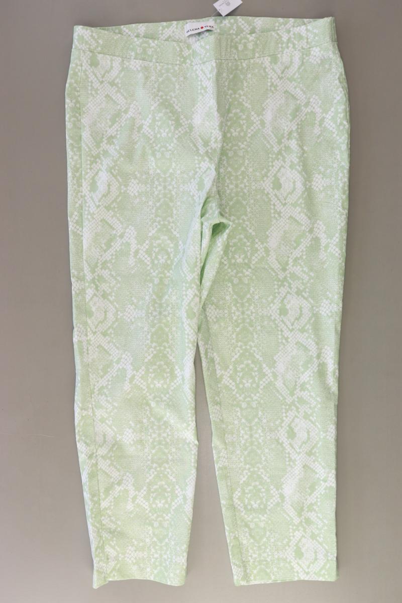 Helena Vera Stretchhose Gr. 46 mit Tierdruck grün aus Viskose
