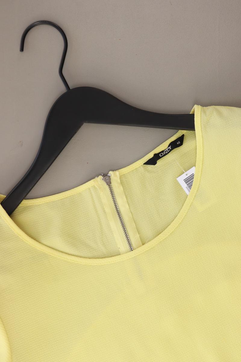 Only Kurzarmbluse Gr. 40 gelb aus Polyester