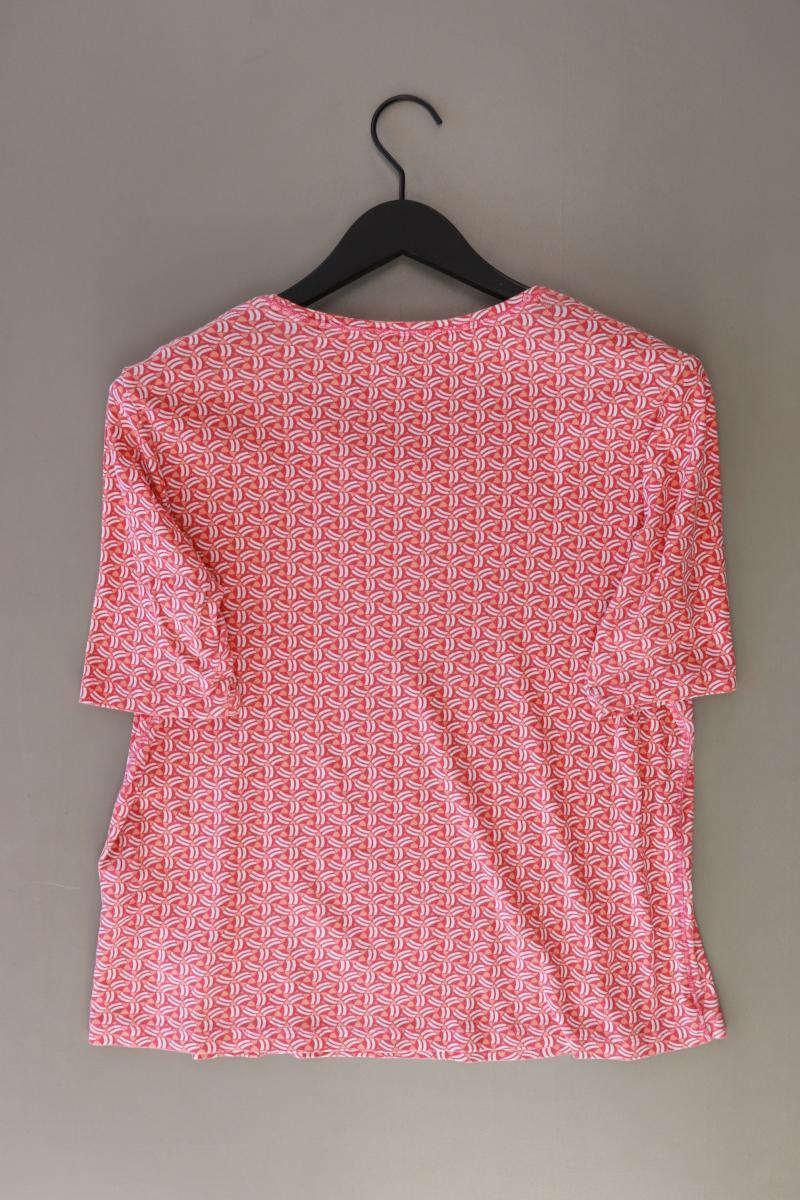 olsen Printshirt Gr. 44 Kurzarm rot aus Baumwolle