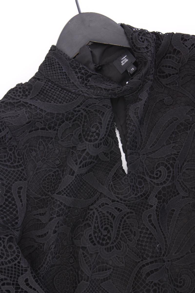 River Island Spitzenkleid Gr. 38 neuwertig Langarm schwarz aus Polyester