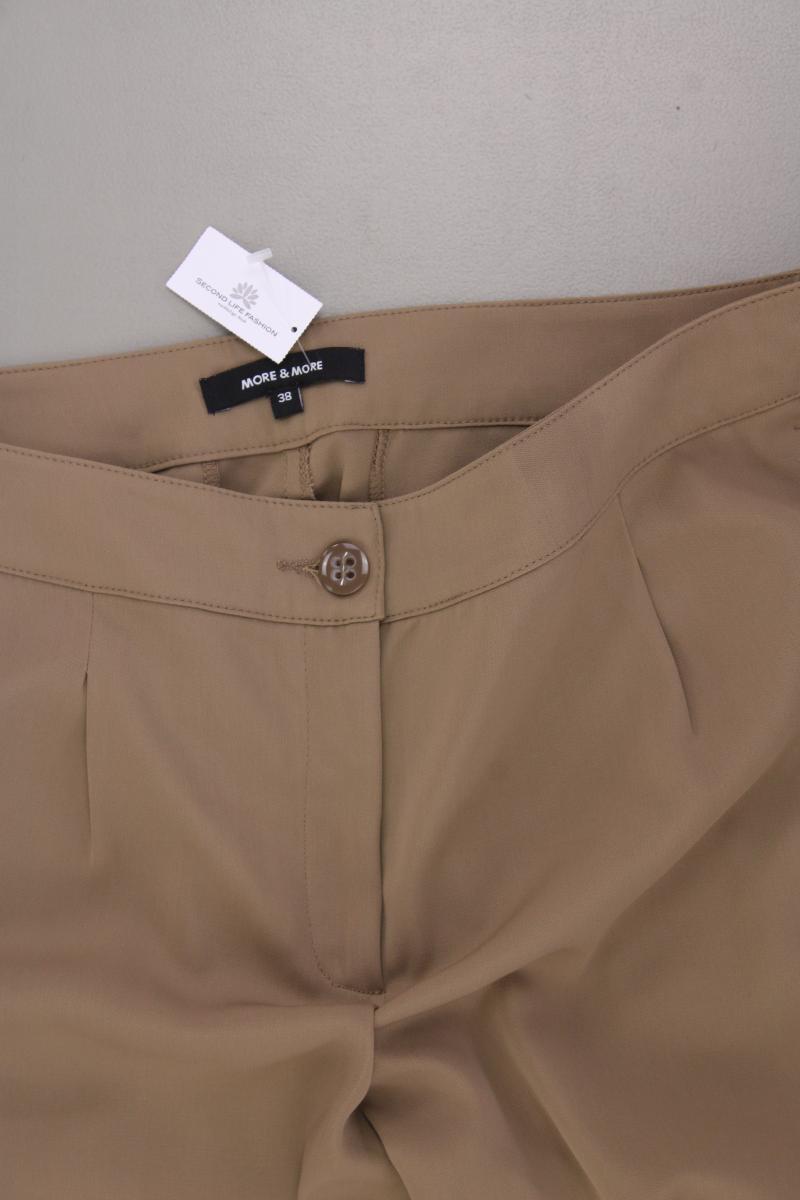 More&More Stoffhose Gr. 38 neuwertig braun aus Polyester