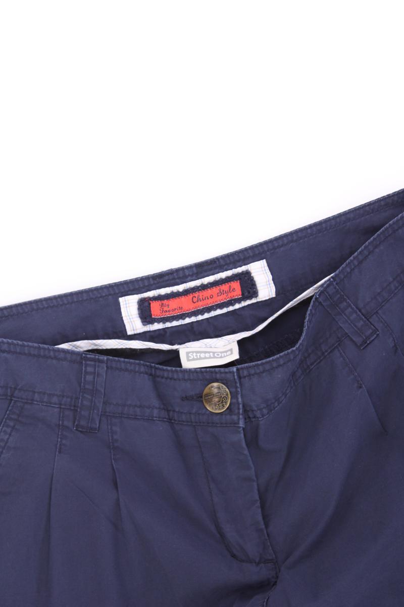 Street One Chinohose Gr. 36 blau aus Baumwolle