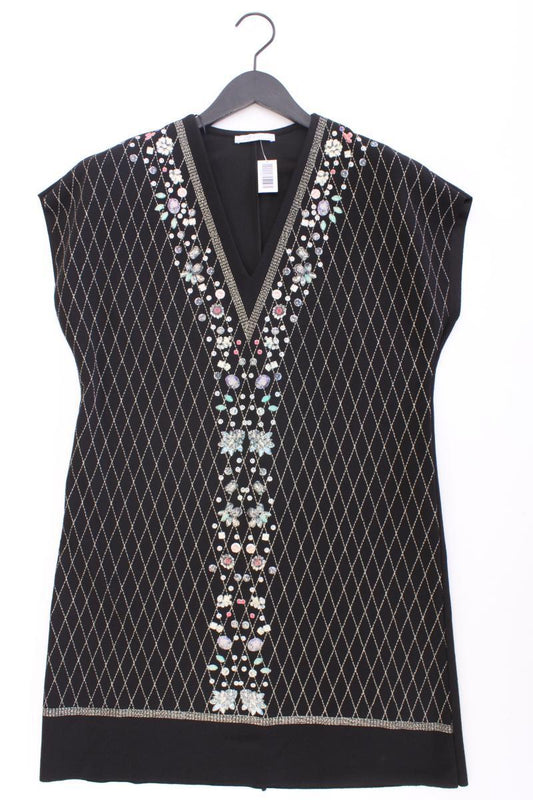 Zara Kurzarmkleid Gr. M schwarz aus Polyester