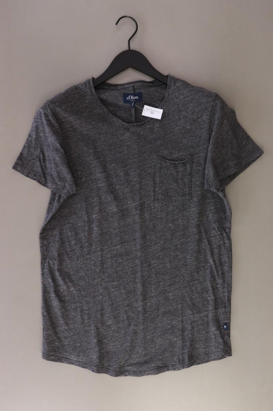 s.Oliver T-Shirt Gr. L Kurzarm grau aus Baumwolle