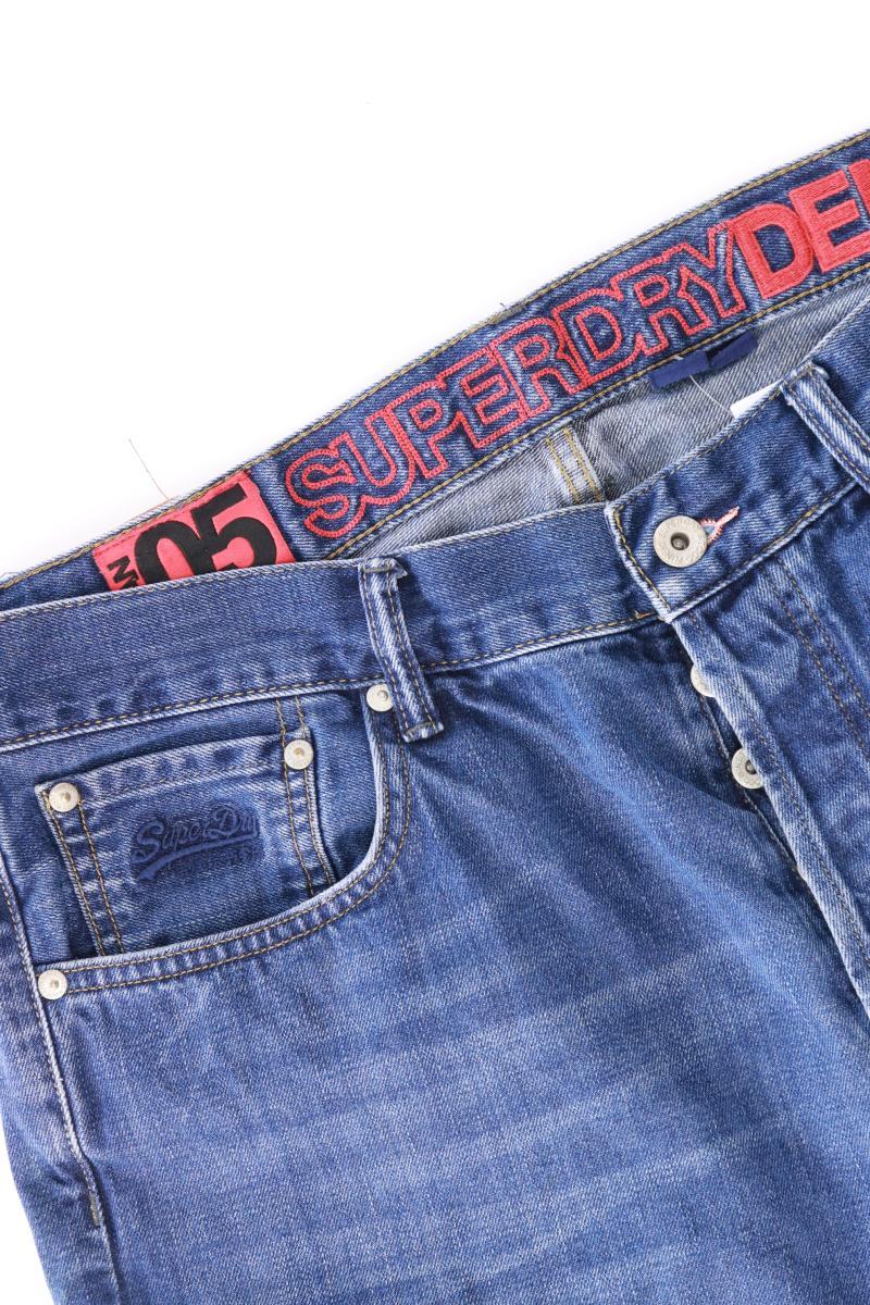 Superdry Straight Jeans für Herren Gr. W33/L32 blau aus Baumwolle