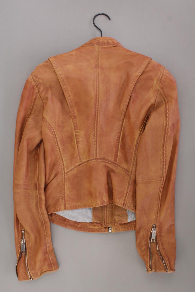 Freaky Nation Lederjacke Gr. XS braun