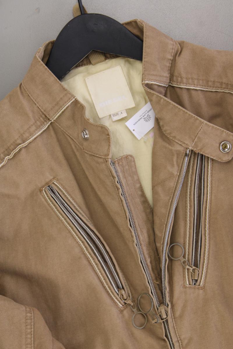 Diesel Übergangsjacke Gr. L braun aus Baumwolle