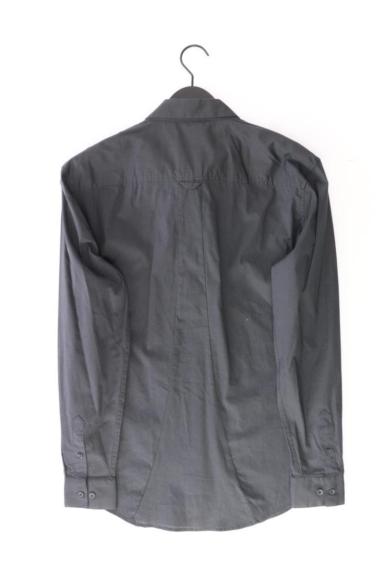 Siksilk Langarmhemd für Herren Gr. L grau aus Baumwolle