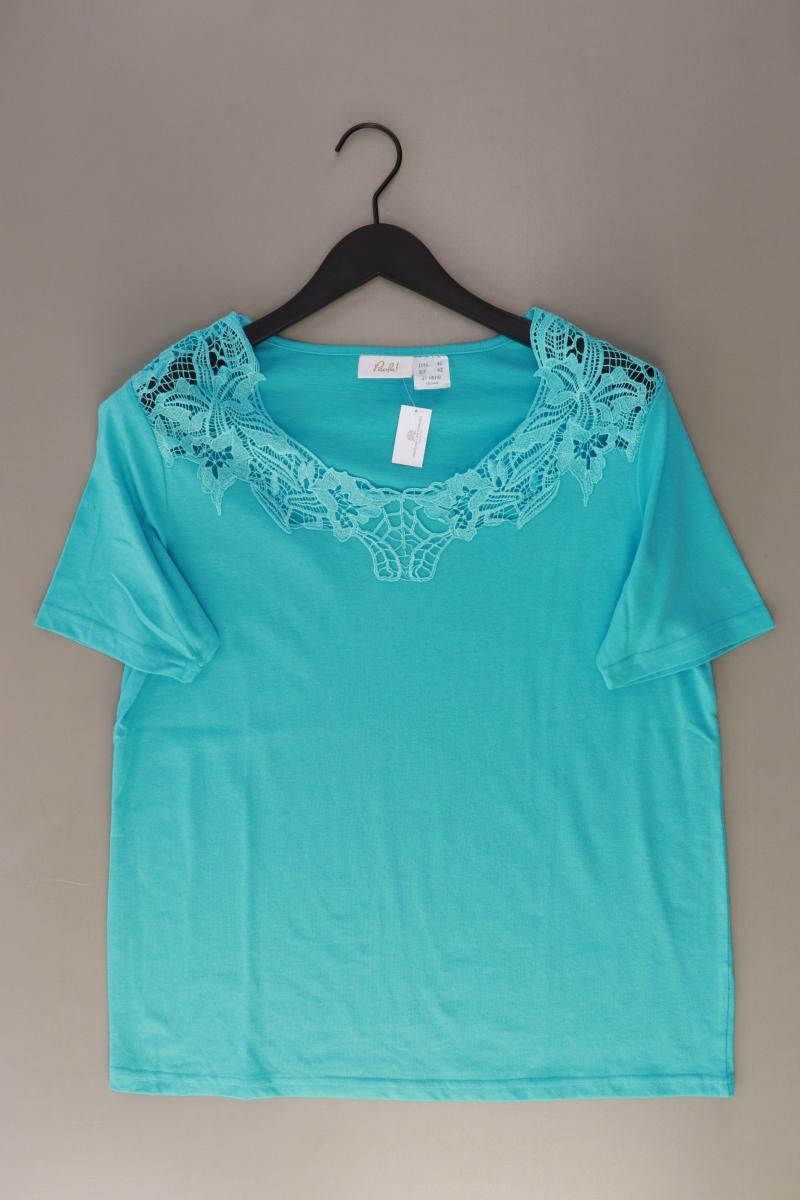 Paola T-Shirt Gr. 40 Kurzarm türkis aus Baumwolle