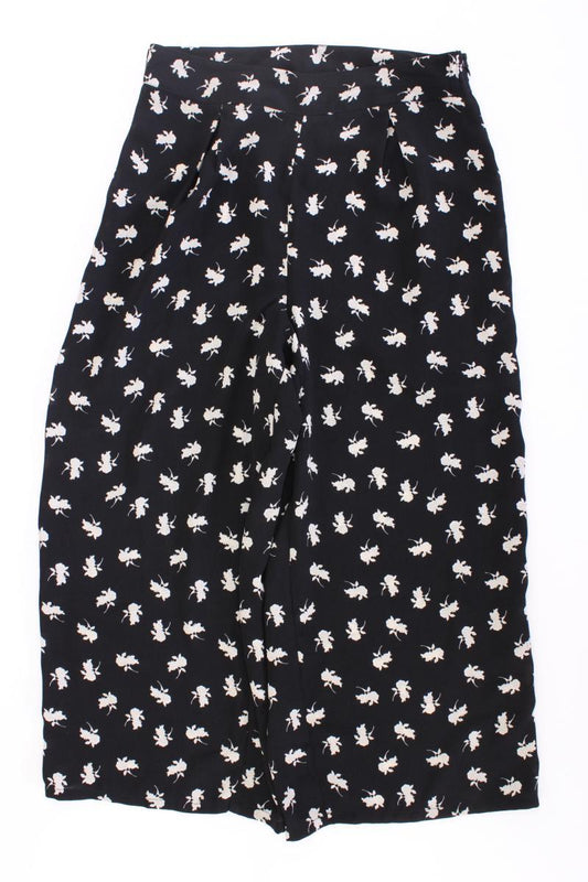 Vero Moda Stoffhose Gr. L mit Blumenmuster schwarz