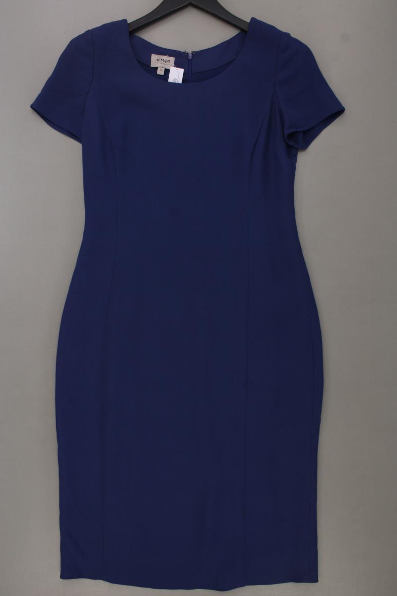 armani collezioni Bleistiftkleid Gr. IT 42 (S) Kurzarm blau aus Viskose