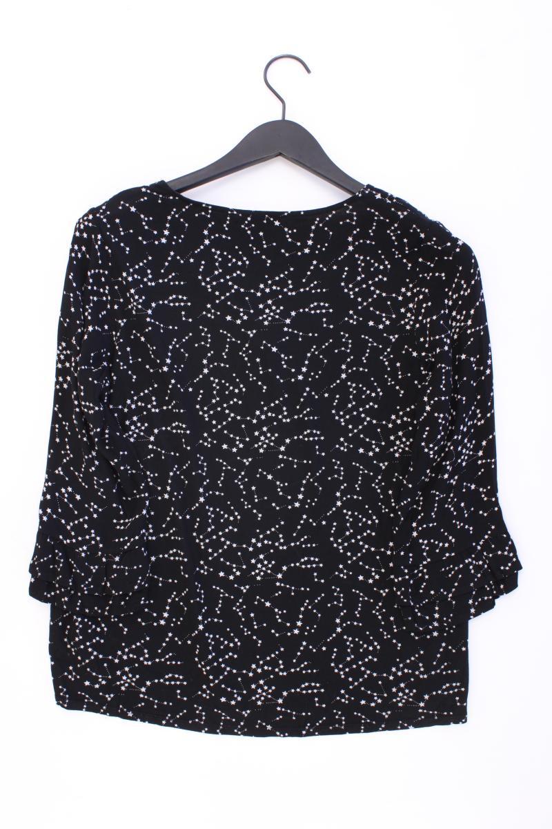Street One Bluse mit Sternenmuster Gr. 38 3/4 Ärmel schwarz