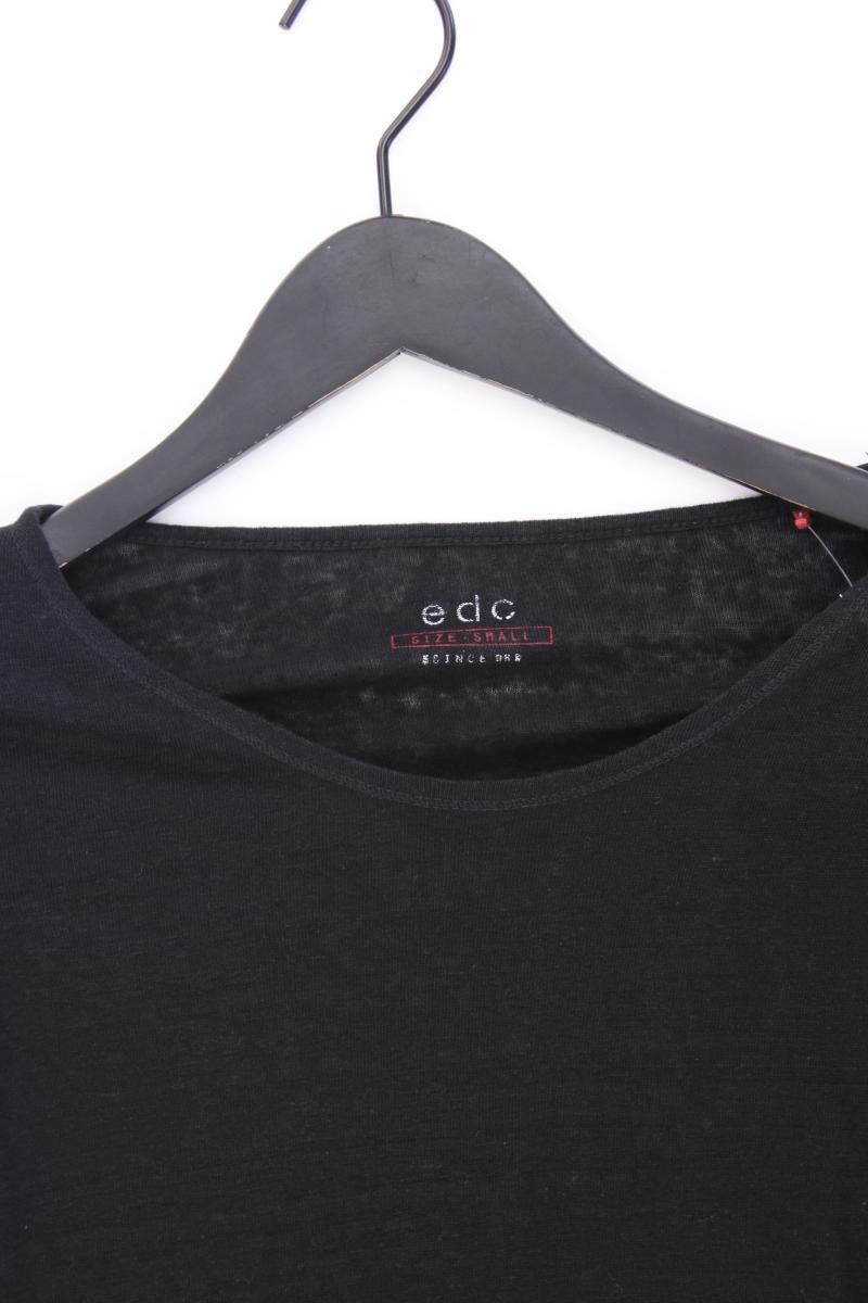 edc by Esprit T-Shirt Gr. S Kurzarm schwarz