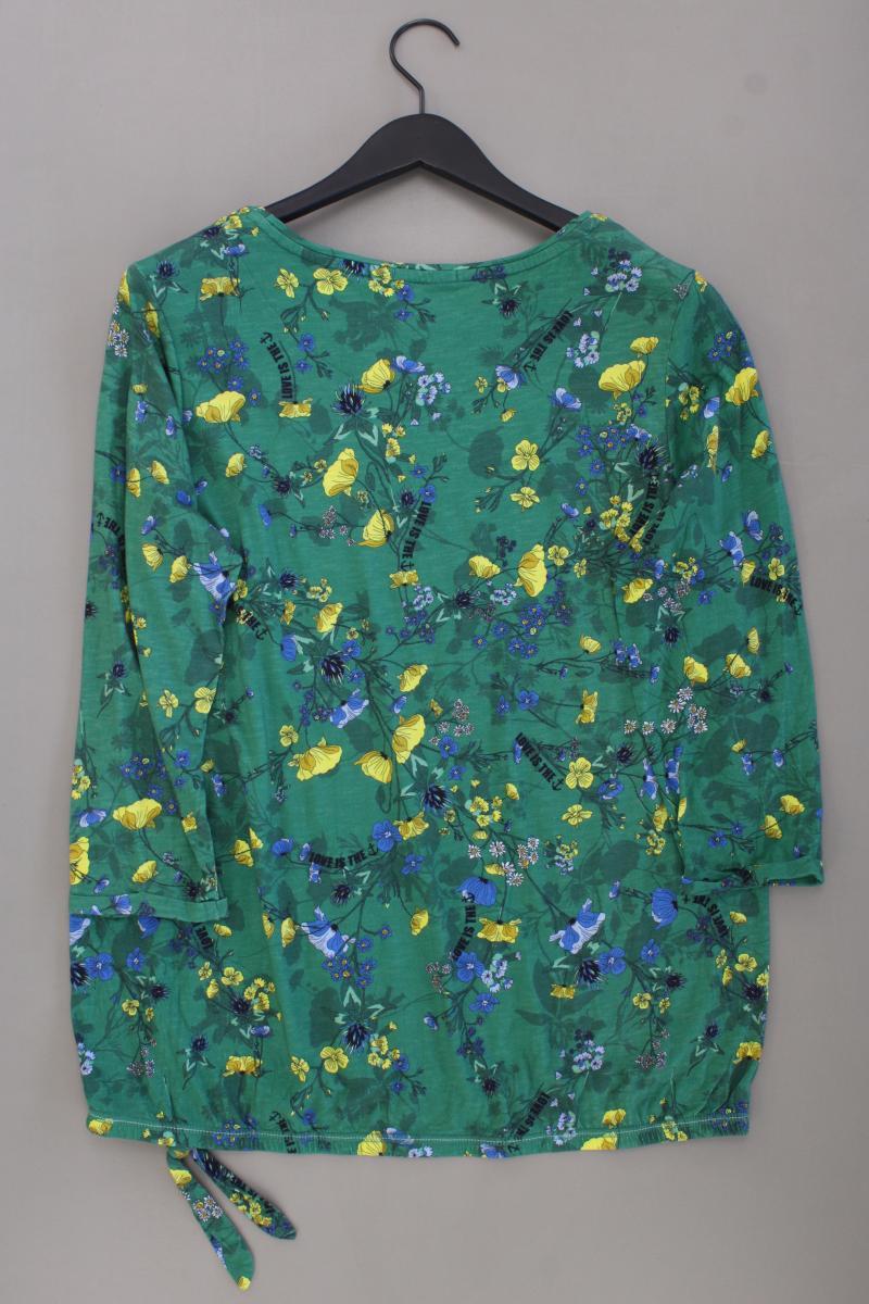 Cecil Printshirt Gr. XL mit Blumenmuster 3/4 Ärmel grün