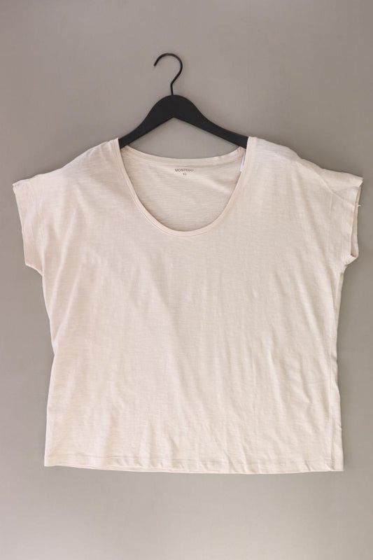 Montego T-Shirt Gr. XL Kurzarm creme aus Baumwolle