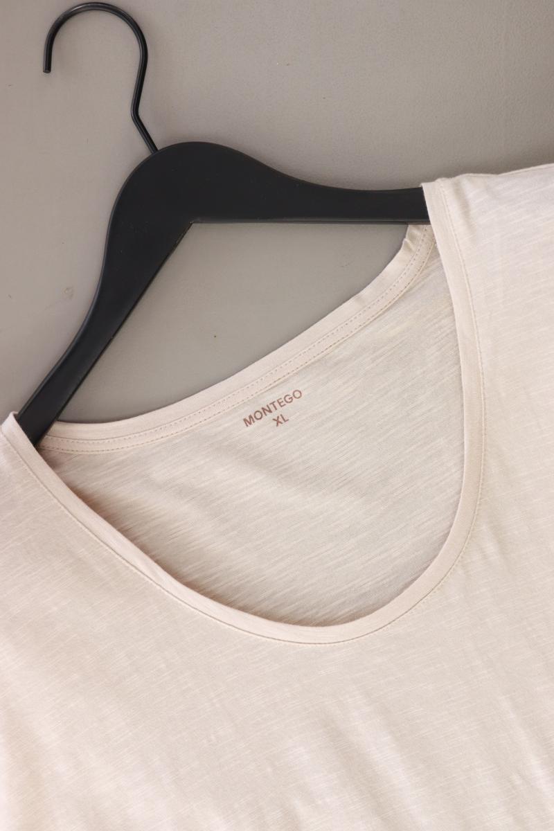 Montego T-Shirt Gr. XL Kurzarm creme aus Baumwolle