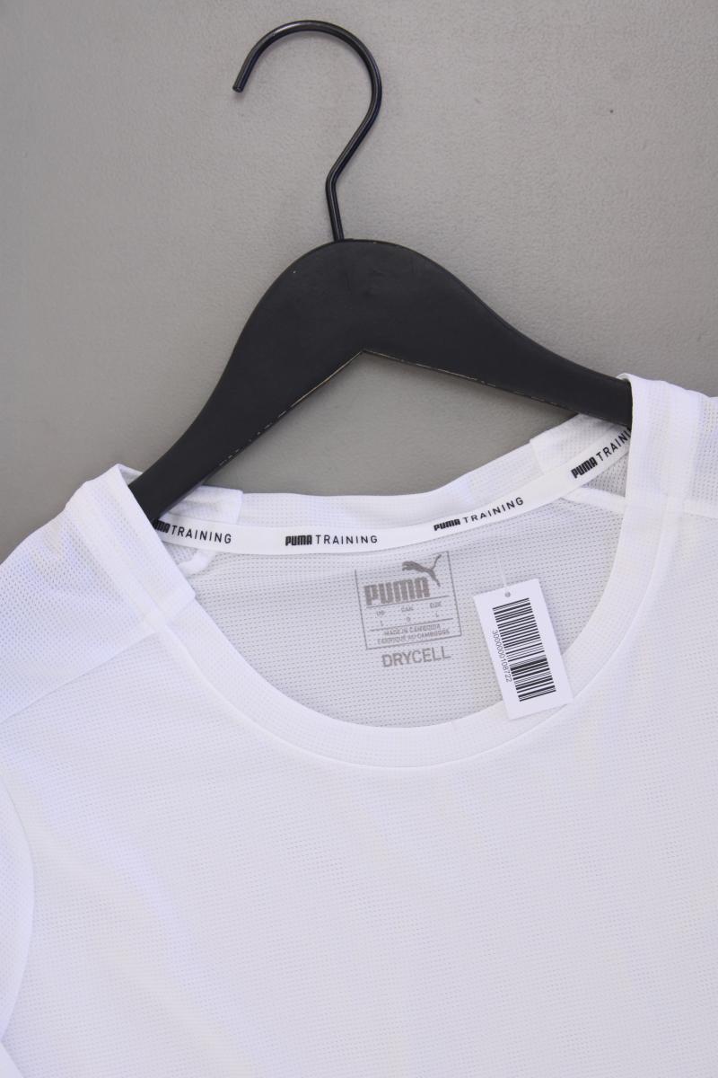 Puma Cropped Shirt Gr. L Kurzarm weiß