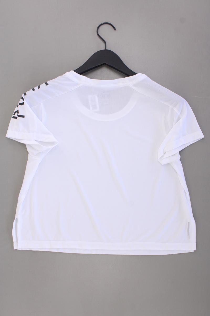 Puma Cropped Shirt Gr. L Kurzarm weiß