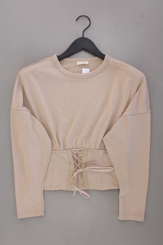 Zara Longsleeve-Shirt Gr. M Langarm braun aus Polyester