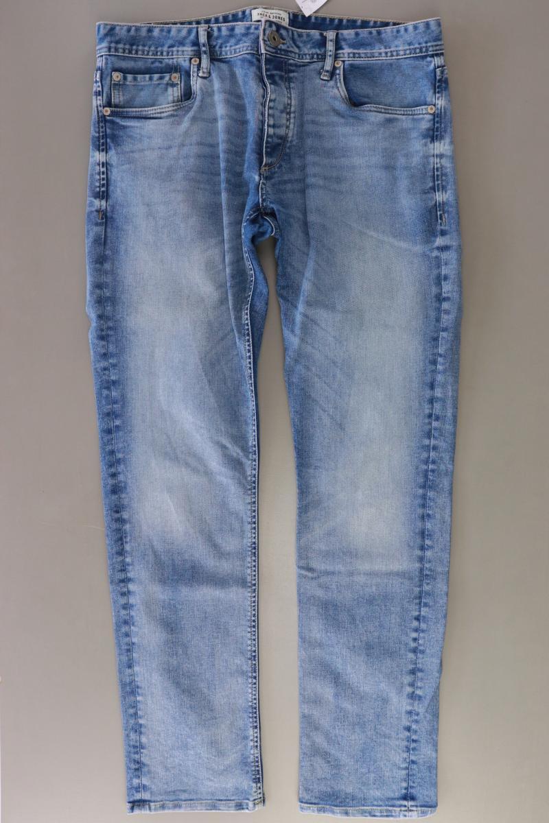 Jack & Jones Straight Jeans für Herren Gr. W34/L32 Modell Tim blau aus Baumwolle