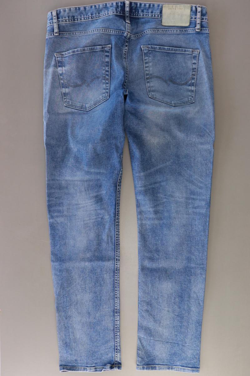 Jack & Jones Straight Jeans für Herren Gr. W34/L32 Modell Tim blau aus Baumwolle